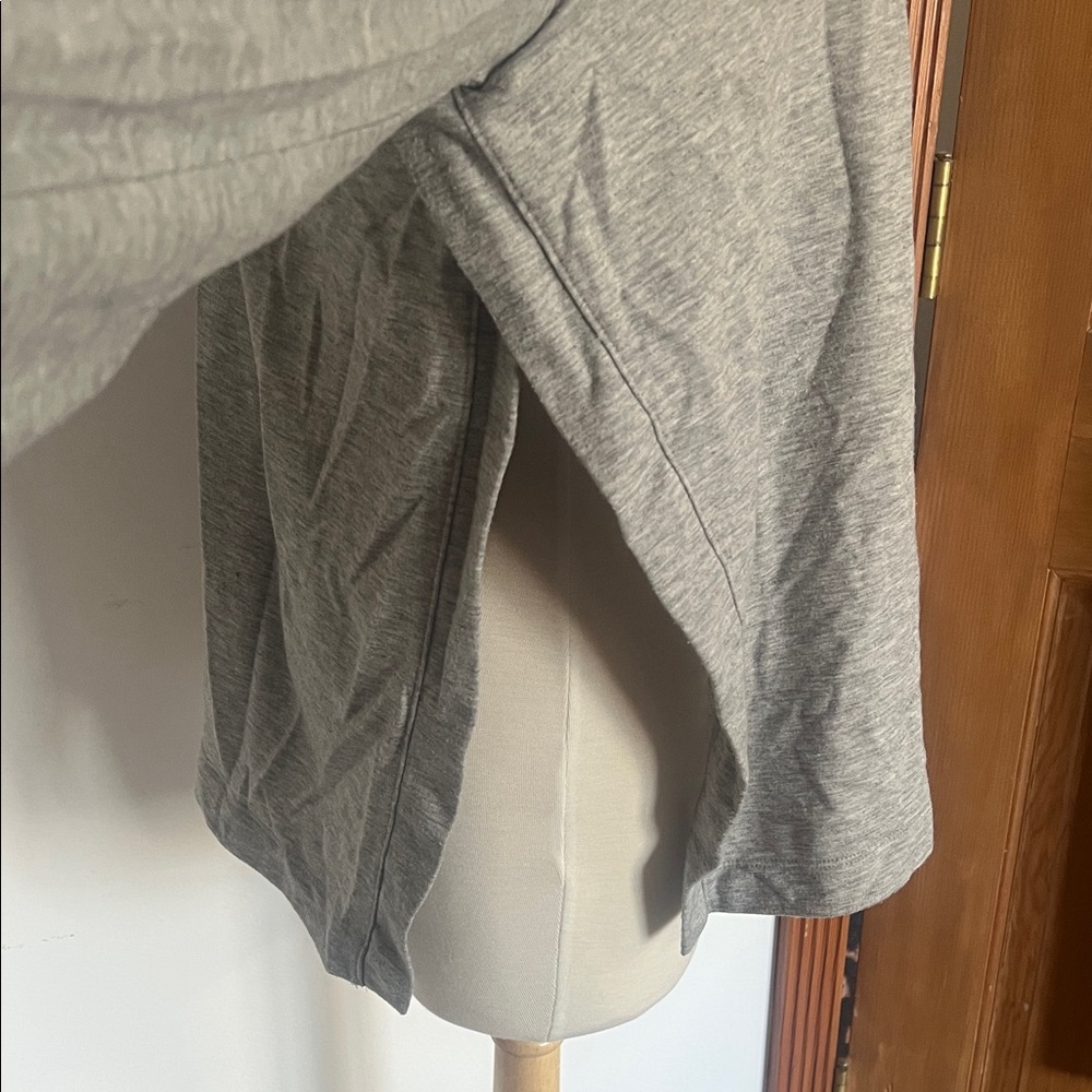 a:glow Heather Gray Maternity & Nursing Pullover, Medium - Picture 3 of 6